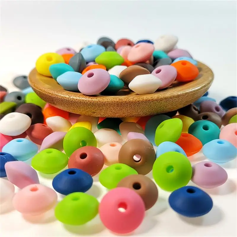 

Baby Products Bracelet Necklace Supplies Various Colors Silicone Silicone Ball Beads Jewelry Accessories More Than 6 Months Diy