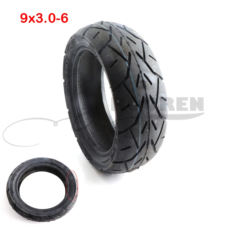 

9x3.0-6 Vacuum Tyre 9 Inch 9x3.00-6 Tubeless Tire for Electric Scooter, Mini Motorcycle Parts
