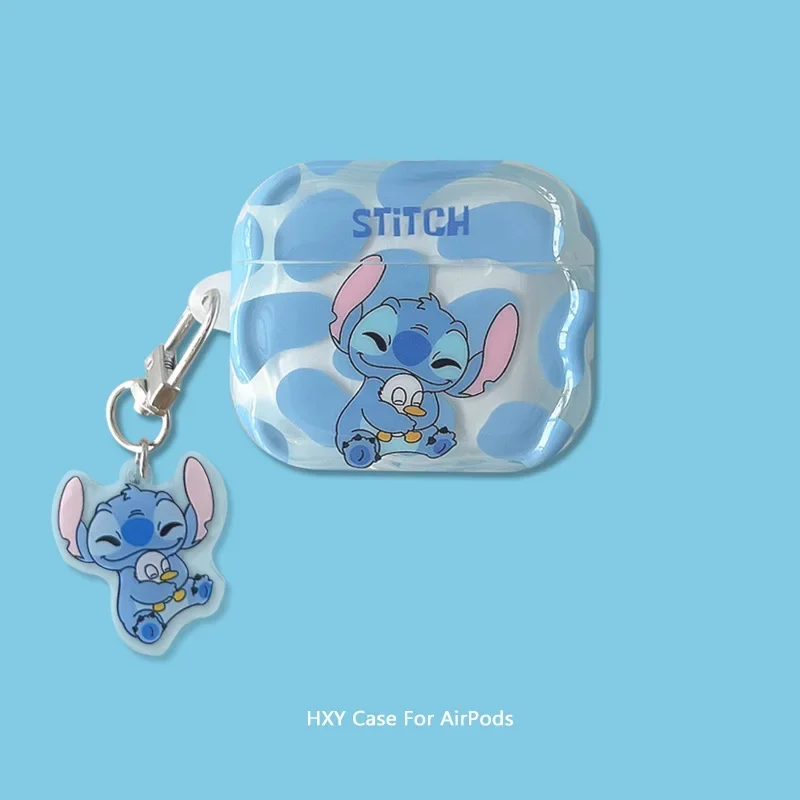 Наушники Disney Stitch аксессуары для Airpods 1/2 3 Pro Мультяшные противоударные Bluetooth