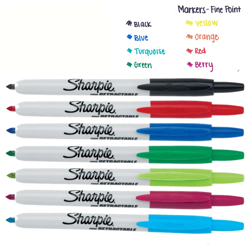 

12 шт., выдвижные перманентные маркеры для масляных красок, 0,5 мм, 1 мм, цветная ручка для рисования на пластиковых, металлических, деревянных к...