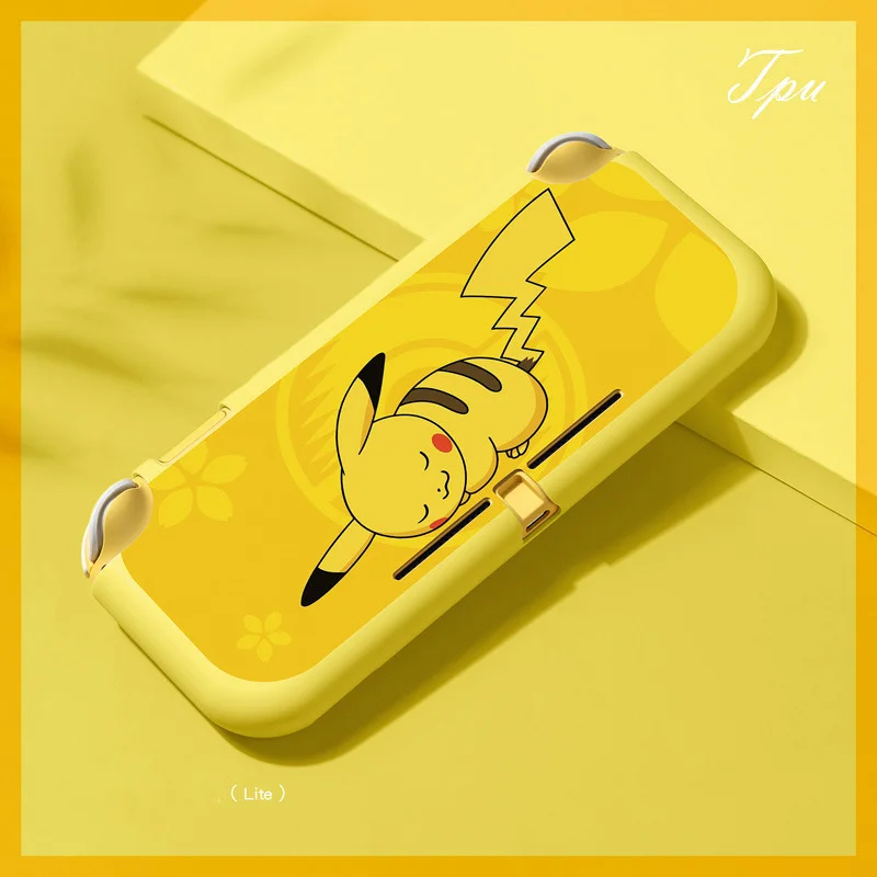 Новинка защитный чехол для игровой консоли Pokemon Pikachu Nintendo Switch Lite мягкий из ТПУ в
