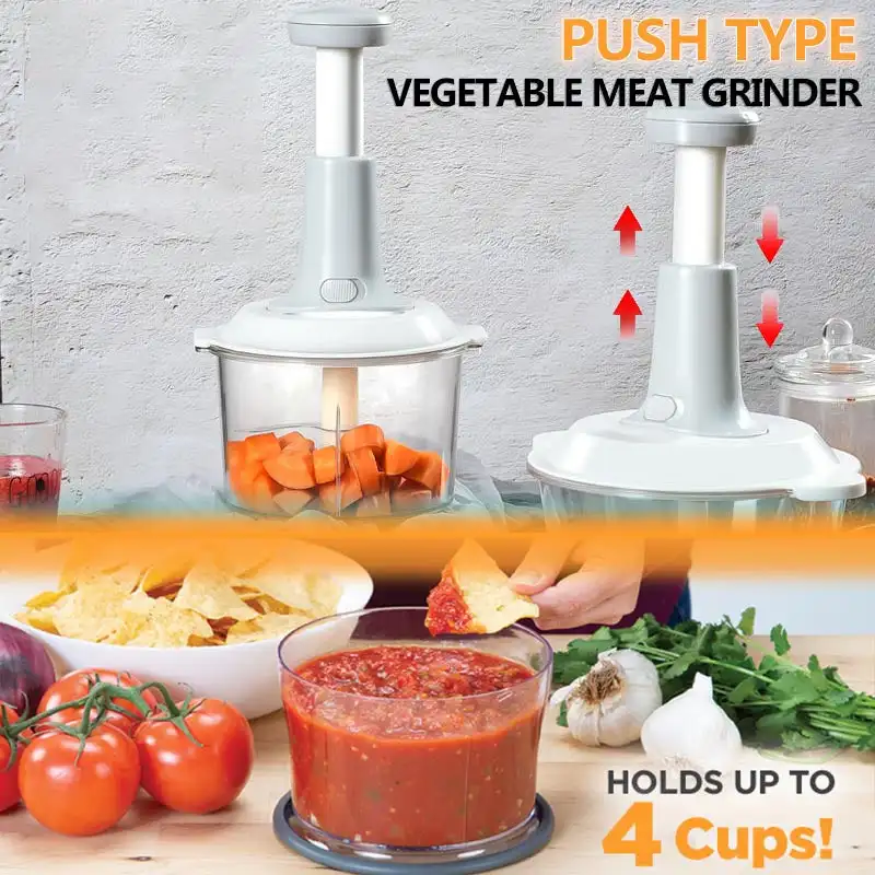 Многофункциональная кухонная мясорубка большой емкости Ручной пресс для