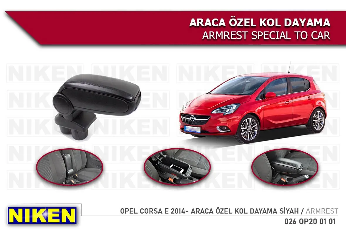 

OPEL CORSA E 2014-ARMREST ARMREST BLACK