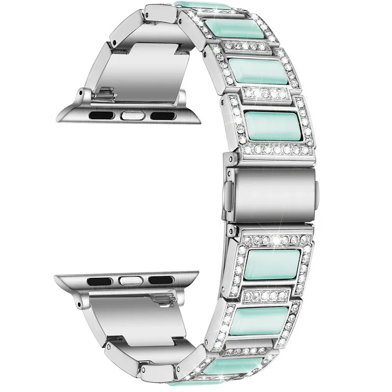 Metal Strap For Apple watch Ultra 8 7 49mm 45mm 41mm Diamond Woman Wristband For iwatch 6 5 4 3 SE 44mm 42mm 40mm 38mm Correa