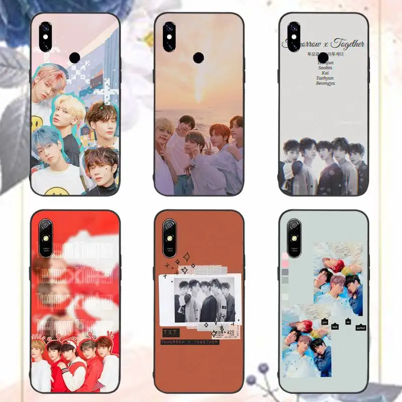 

Kpop TOMORROW X TOGETHER TXT Phone Case For Xiaomi Redmi note 7 8 9 11 i t s 10 A poco f3 x3 pro lite funda shell coque cover