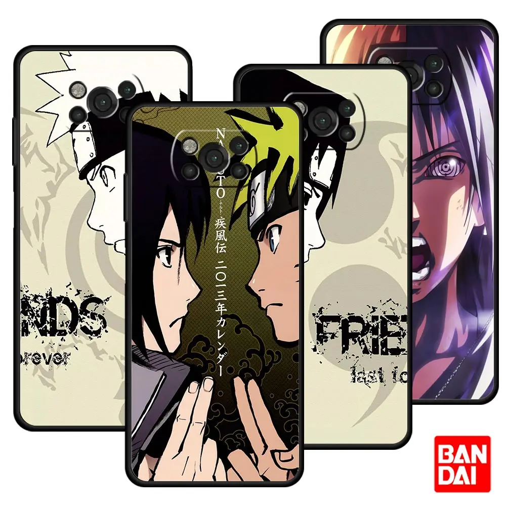 

Uzumaki Naruto Uchiha Sasuke Friends Case for Xiaomi Mi Poco X3 NFC F3 Redmi Note 9s 9 9A 9C 8 10 11 9T 8T K40 Pro Plus Cover