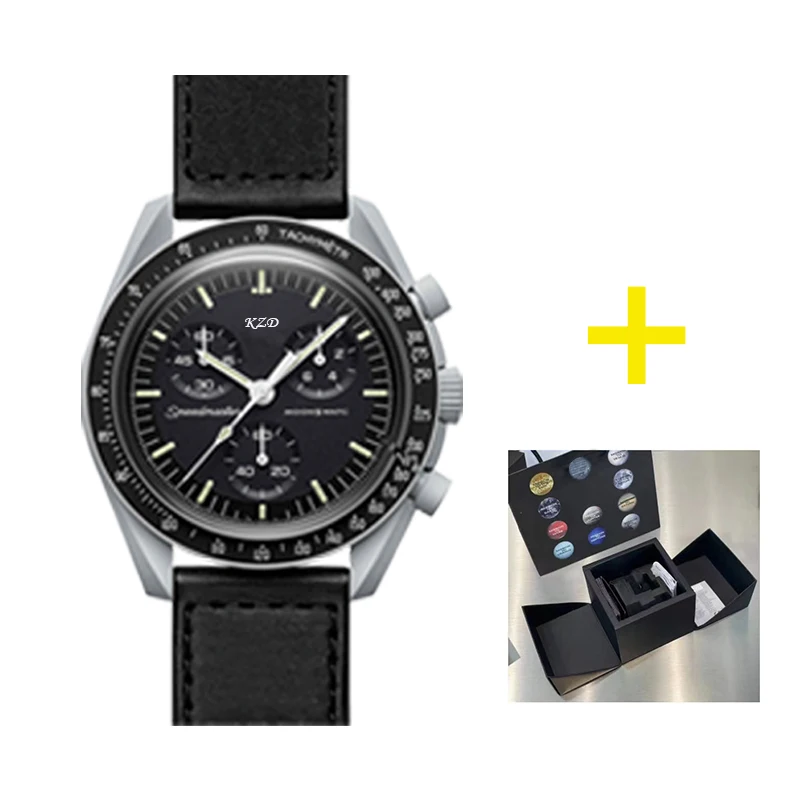 

Популярные оригинальные Брендовые мужские часы Moon в оригинальной коробке, многофункциональные пластиковые часы Чехол, хронограф, часы Explore Planet AAA