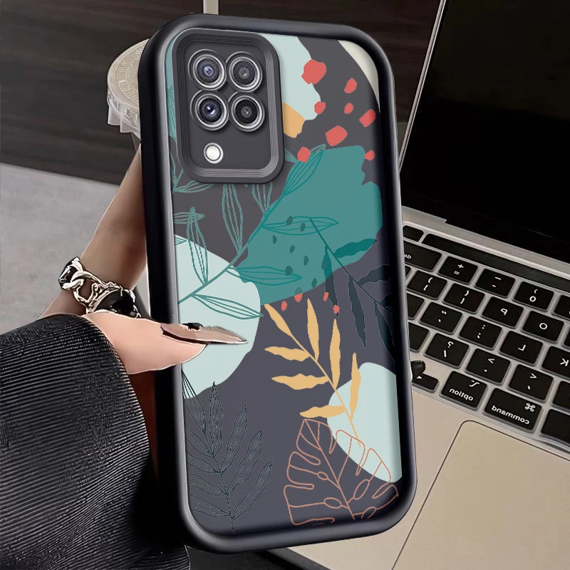 Чехол для Samsung Galaxy A22 M22 F22 M32 Мягкий Силиконовый противоударный чехол с рисунком