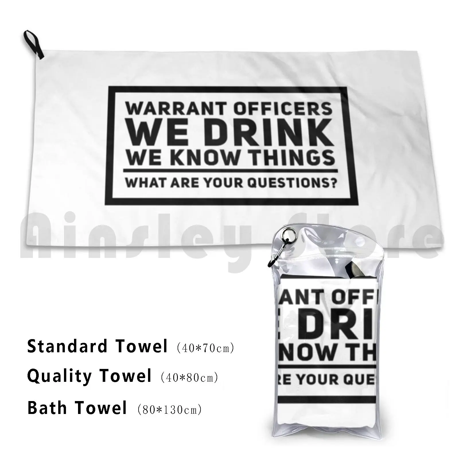 Мы пьем мы знаем вещи-офицеры кружка классическое банное полотенце для ноутбука