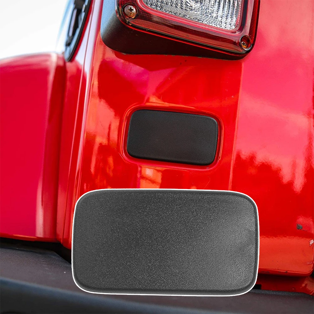 

Car Rear License Plate Left Lamp Decoration Cover for Jeep Wrangler JK 2007-2017 2018 2/4 Doors External Accessories ABS Black