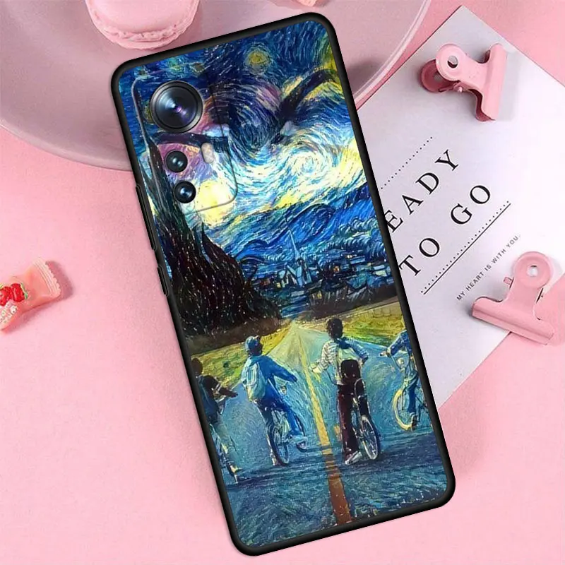 Фото Чехол с рисунком Ван Гога для Xiaomi Mi 10 12X 12S 12 Pro 11 Lite 10T 11X 11i 11T 10S 11 Ultra 11T, черный мягкий чехол №4