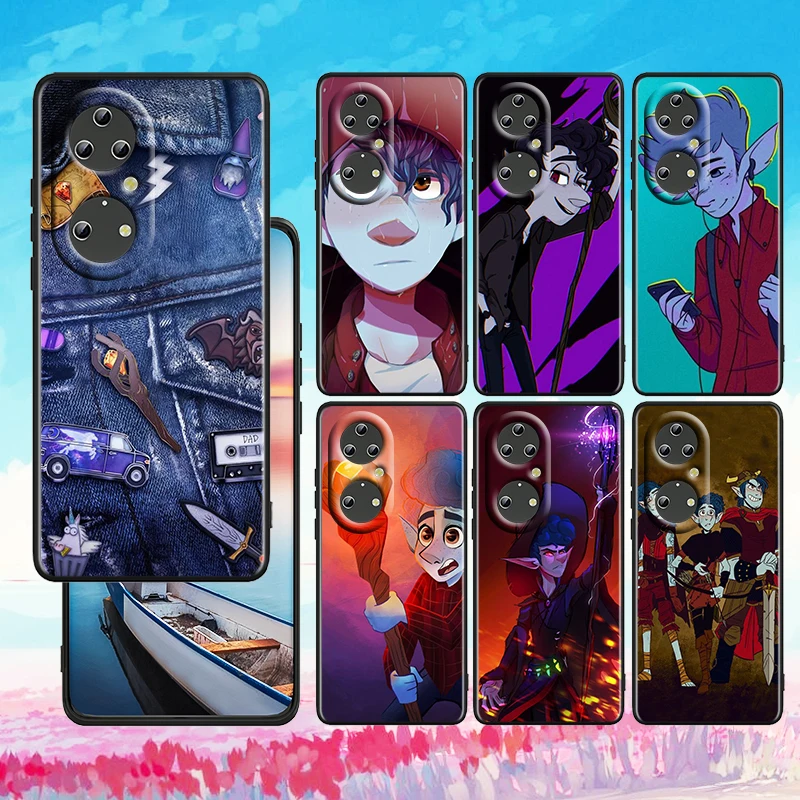 

Disney Cartoon Animation Onward For Huawei P50 P40 P30 P20 Lite 5G Pro Nova 5T Y9S Y9 Prime Y6 2019 Black Silicone Phone Case