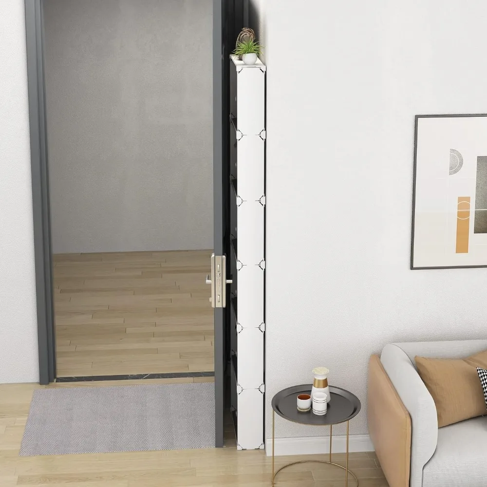 Тонкая стойка для обуви узкий шкаф хранения прозрачная дверь шкафа защиты от