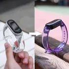 Ремешок для Xiaomi Mi Band 3 4 5 6, сменный прозрачный ТПУ браслет с подсветкой, аксессуары для Miband 3 4 5 6, сменный Браслет