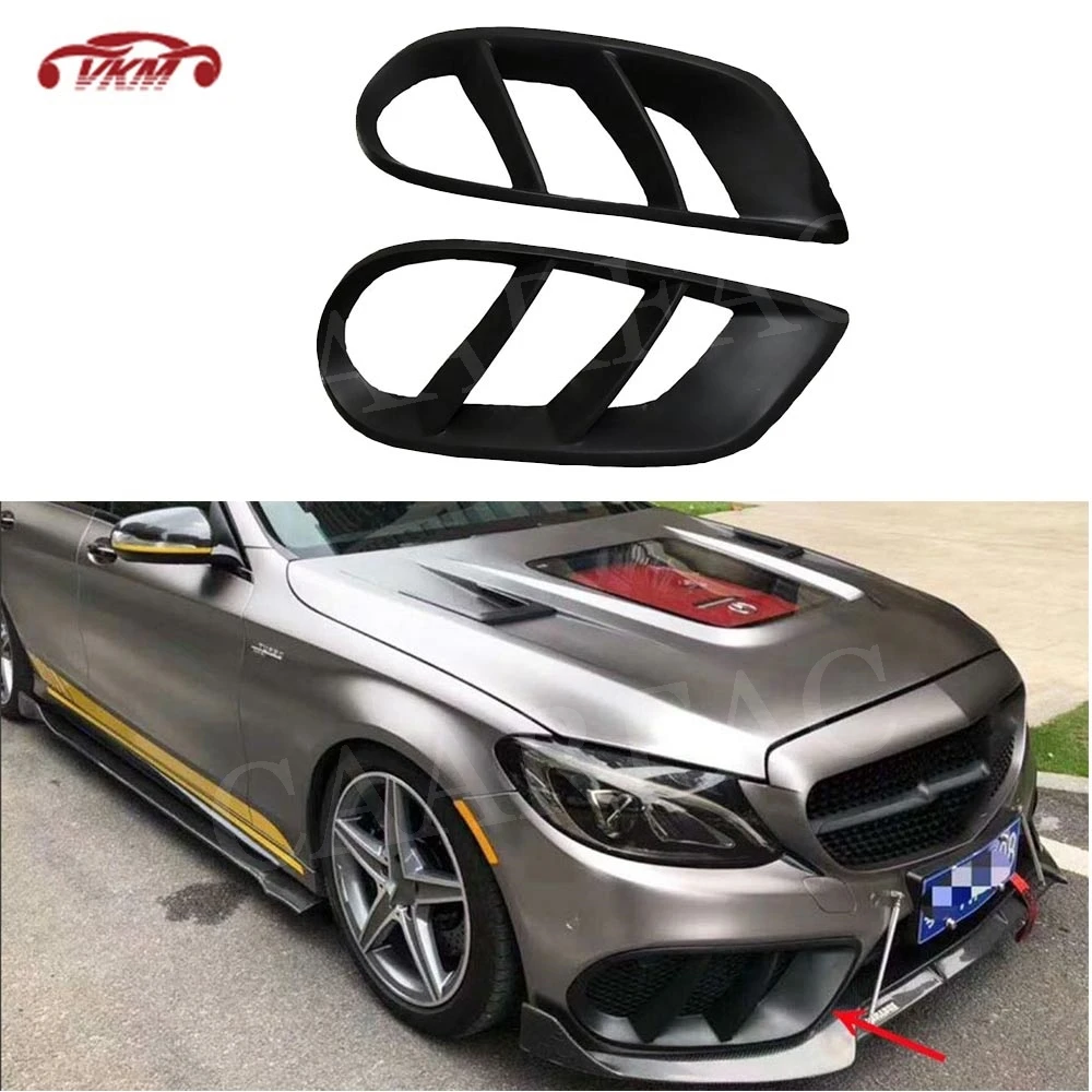 

C Class Front Bumper Air Vent Outlet Cover Trim FogLamp Grill Frame for Mercedes Benz W205 C43 C180 C200 Sport 2015-2019