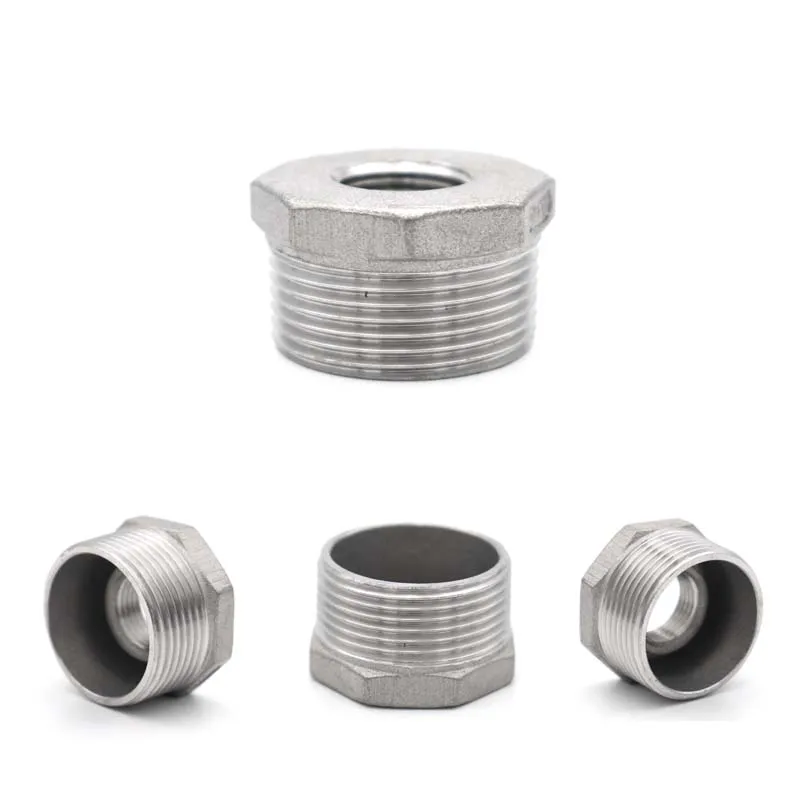Сантехническое соединение 1/8 дюйма 1/4 дюйма 1/2 дюйма 3/4 дюйма 1 дюйма 1-1/4 дюйма BSP переходник с внутренней резьбой, соединительный адаптер из нержавеющей стали 304