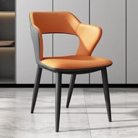 Black Legs Armrest Dining Chairs Modern Unique Designer Comfortable Dining Chairs Cafe Office Sillas De Comedor Home Furniture