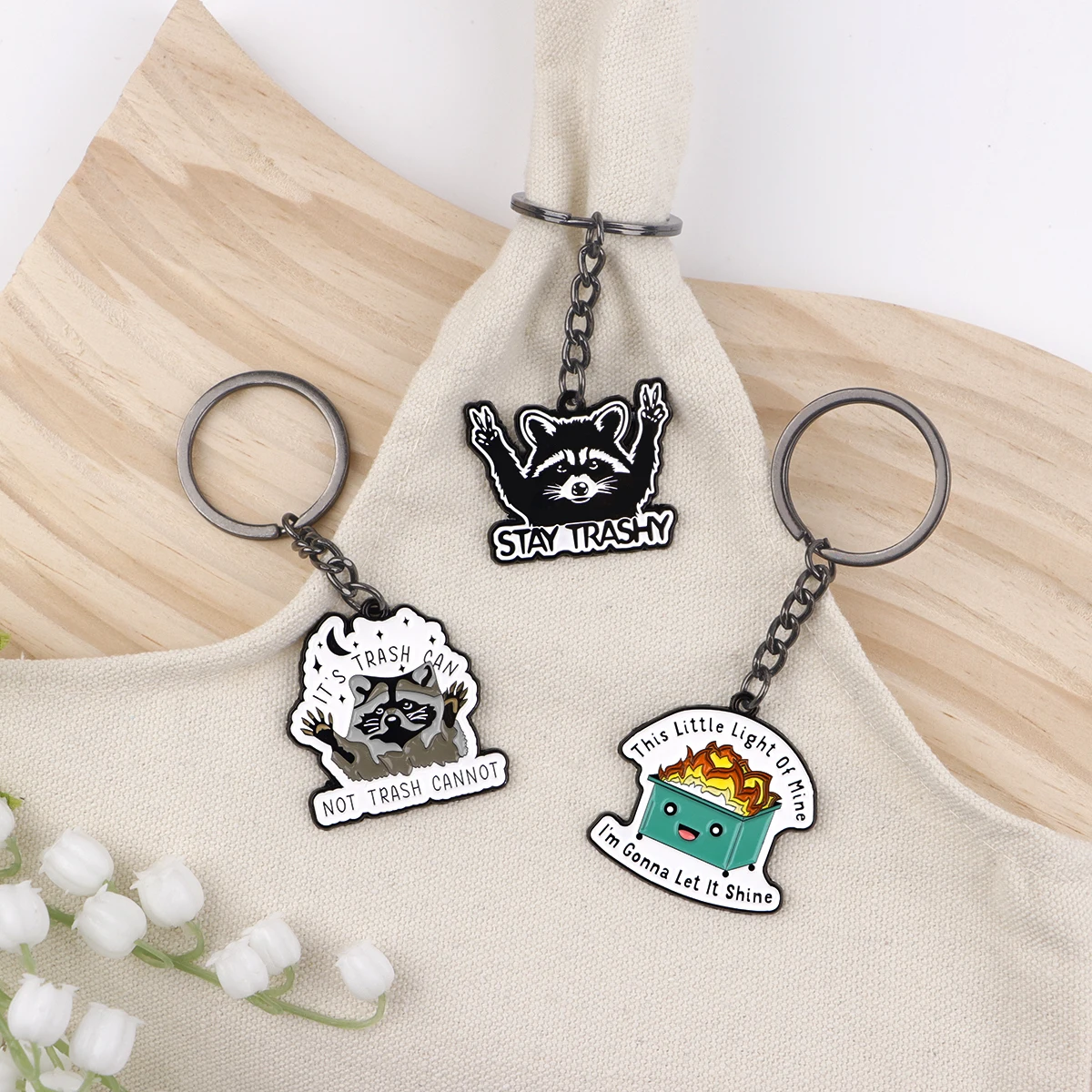 Милые брелки с изображением енота женский милый брелок для автомобиля мотоцикла