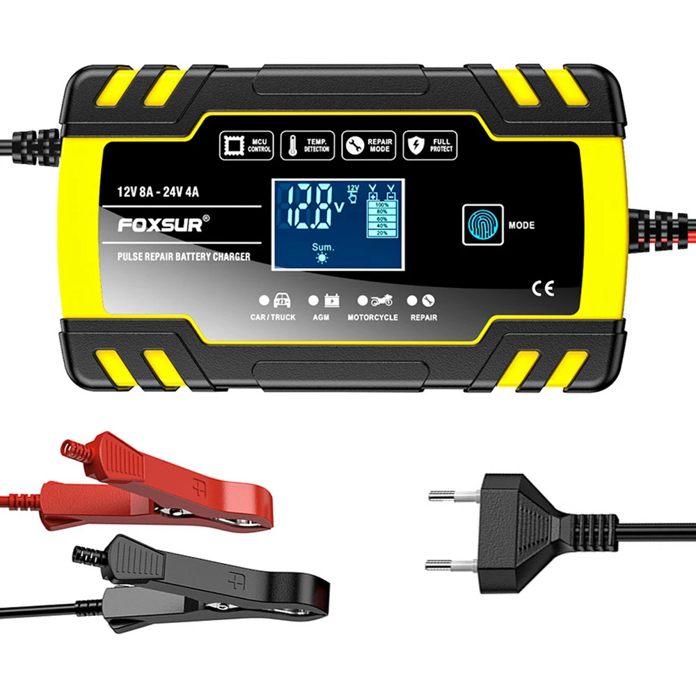 Зарядные устройства для автомобильных аккумуляторов с вилкой европейского