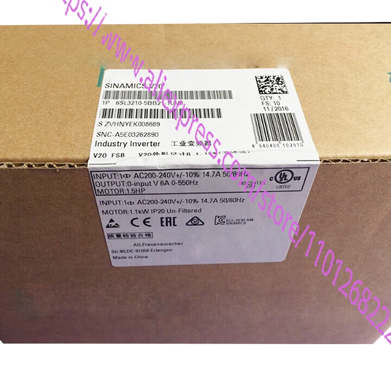 

6SL3210-5BB21-5UV0 новый оригинальный, агентские инспекции
