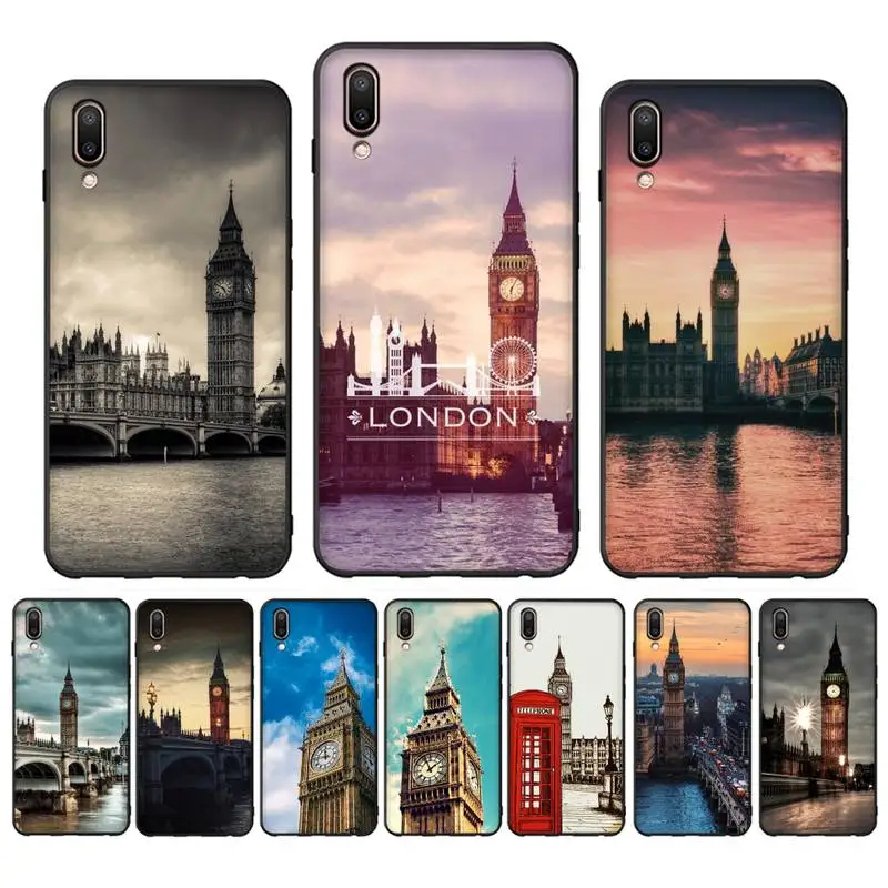 

London Big Ben Phone Case Case For Oppo Reno Realme C3 6Pro Cover For vivo Y91C Y17 Y19 Funda Capa