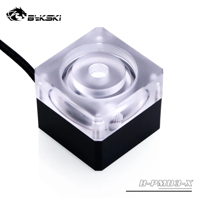 Bykski B-PMD3-X, бесшумный ПК с водяным охлаждением, DDC насос PWM с автоматической регулировкой скорости, выход 6 м, поток 600 л/ч Bykski B-PMD3-X, бесшумный ПК с водяным охлаждением, DDC насос PWM с автоматической регулировкой скорости, выход 6 м, поток 600 л/ч