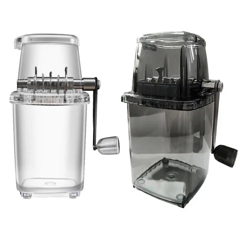 

Ice Crusher Portable Ice Crusher And Shaved Ice Machine With Free Ice Cube Tray Hand Crank Ice Shaver And Snow Cone Machine