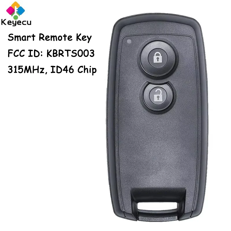 Умный дистанционный автомобильный ключ KEYECU с 2 кнопками чип ID46 315 МГц для Suzuki SX4 Grand