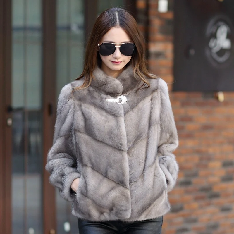 

Fur Coat Women Real Clothes 2023 100% Mink Fur Coat Parka Real Fur Korean Winter Coat Women Leather Jacket Abrigo Mujer YY2335