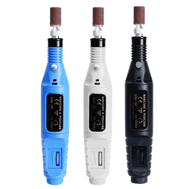 

USB Mini Sander with 6 Sanding Heads 3000-20000 4 Rotating Speed Electric Drill Pen for 3D Printing Polishing Cleaning
