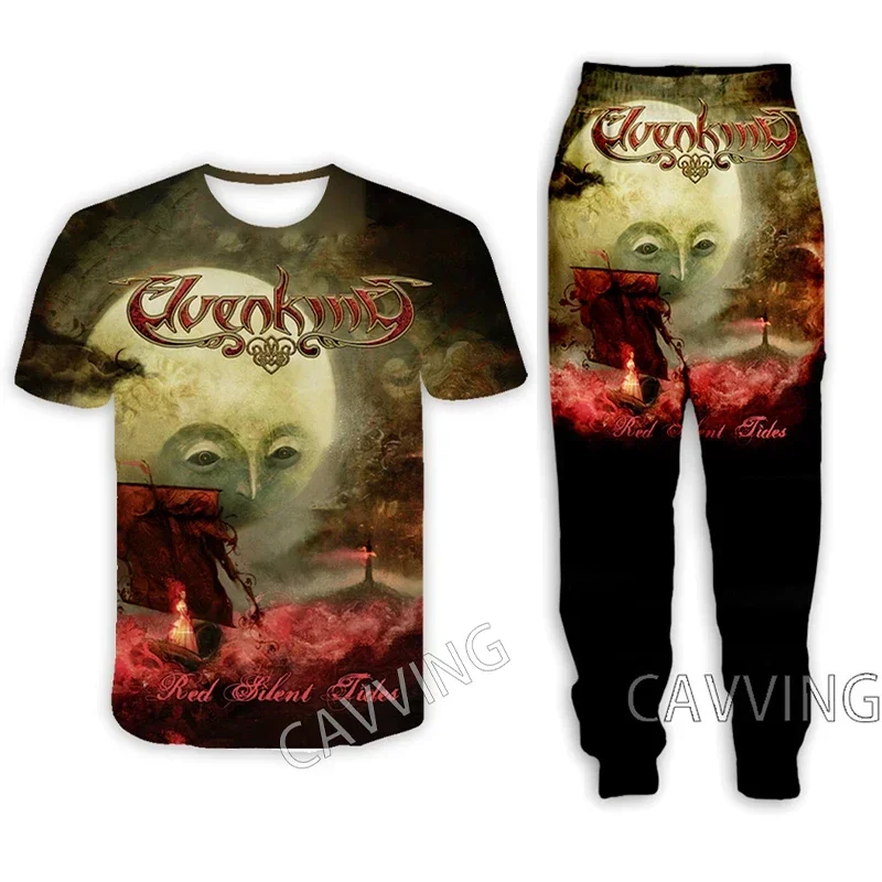 Повседневная футболка с 3D принтом Elvenking + штаны для бега брюки костюм одежда