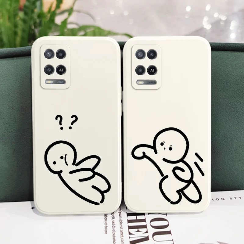 Чехол для телефона Go Line Man OPPO A54 A74 A57 A77 A78 A96 A76 A95 A94 A83 A53 A72 A52 A9 A5 A12 A31 2020 S 4G 5G Cover