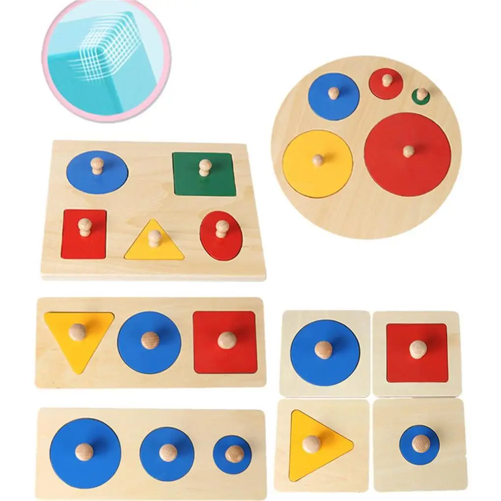 

Деревянная геометрическая форма, игрушки для матча, интересный набор для раннего развития, цветная Когнитивная игрушка, пазл, доска для девочек