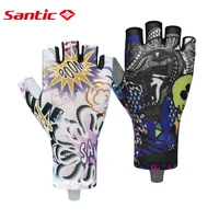 santic 2022 new cycling gloves half finger cool feeling men women bike mtb gloves quick drying short finger gloves