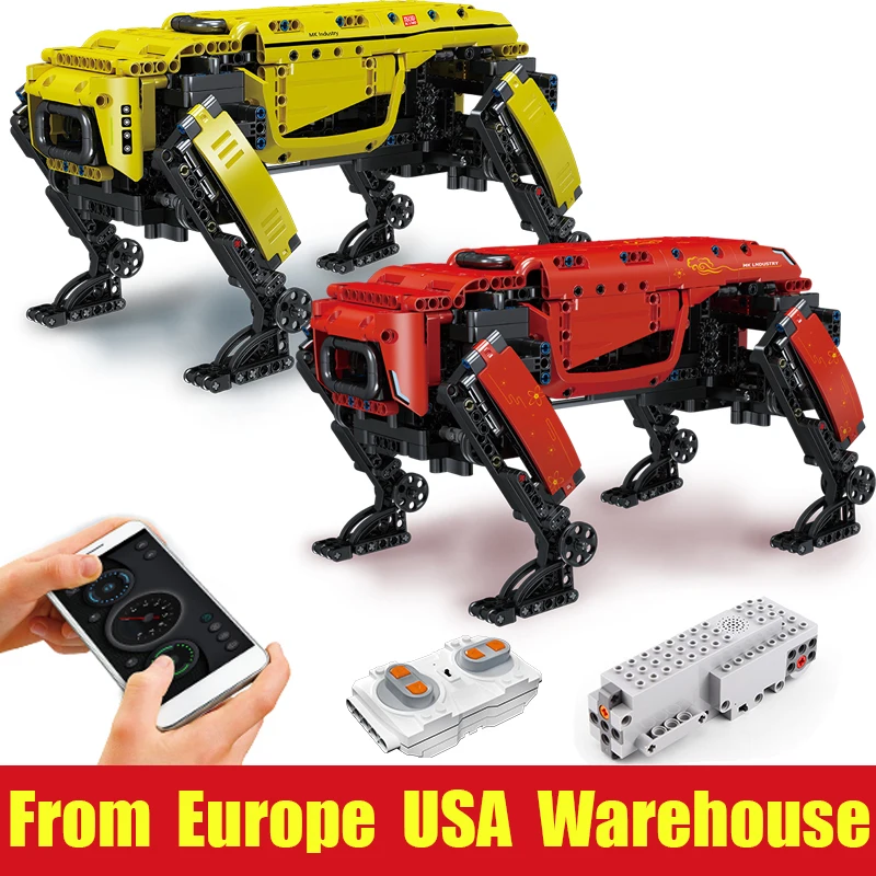 

MOULD KING 15066 15067 High-Tech Power MK Dynamics Remote Control Robot Building Blocks APP RC Robot Brick Toy Kid Birthday Gift