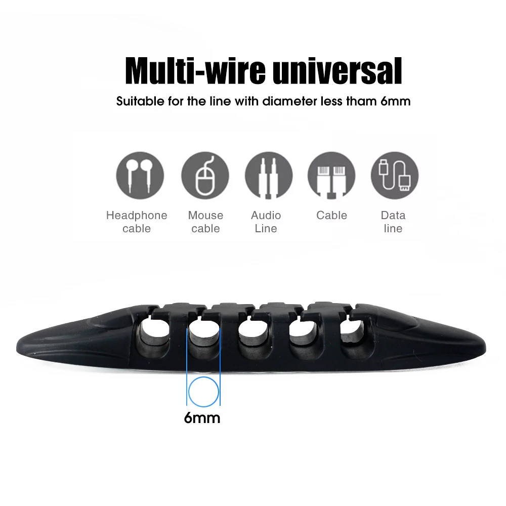 Держатель для кабеля USB на клеевой основе Органайзеры кабелей дома офиса 7 5 3/1