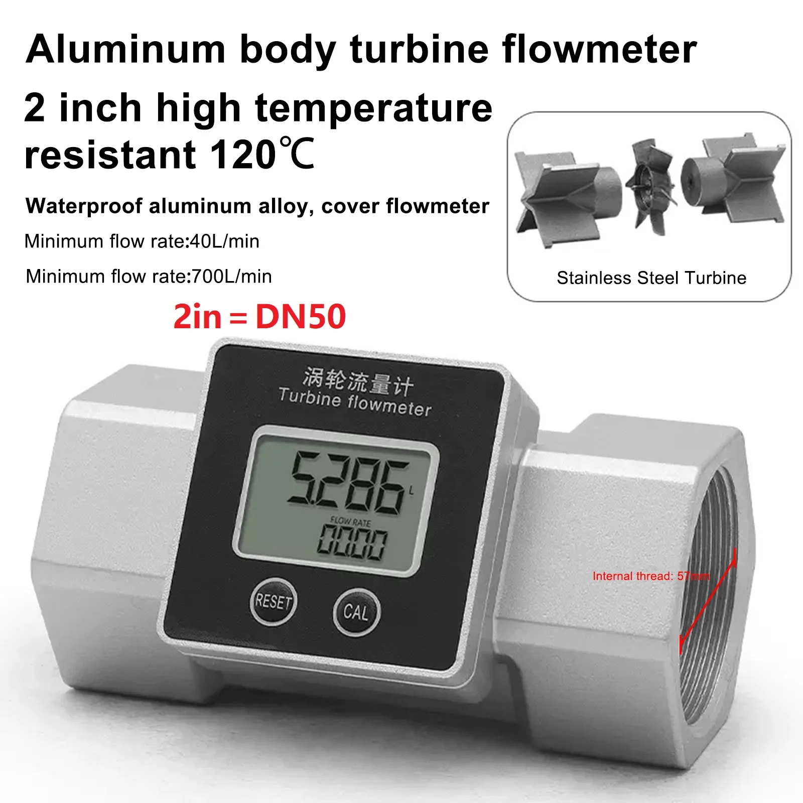 

Цифровой турбинный расходомер воды