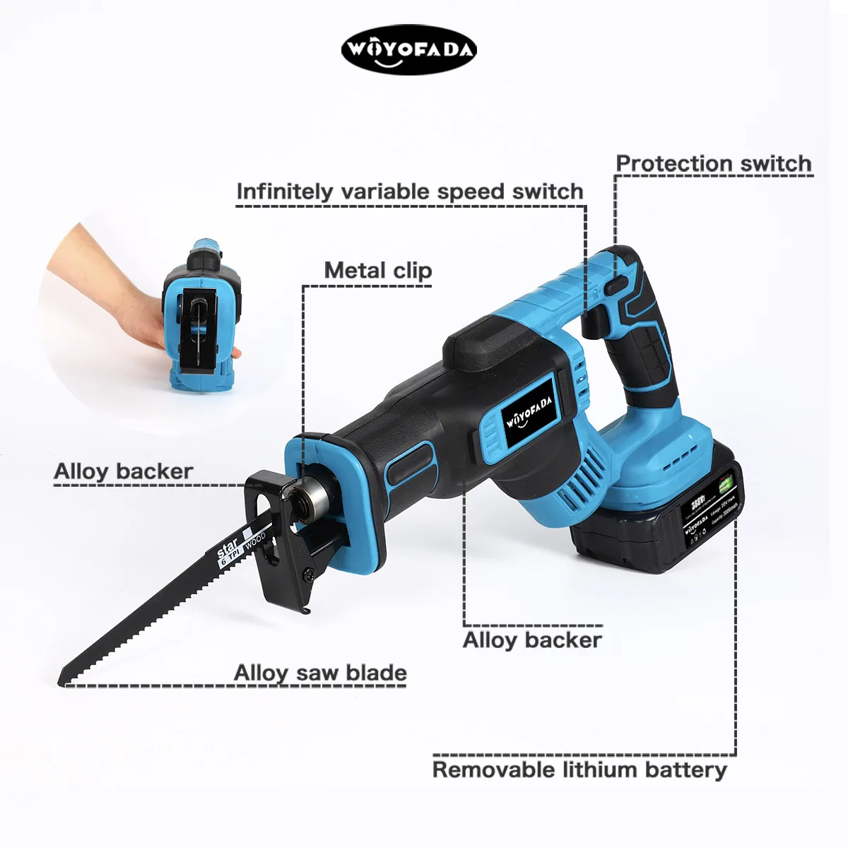 Беспроводная зеркальная пила режущая портативные электроинструменты с