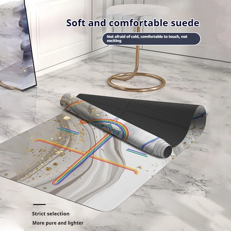 Расширенный нескользящий коврик для йоги 68 см экологически чистый Женский