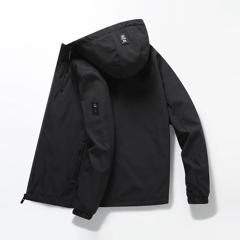 

Men's jacket fall new fashion trend hooded loose three-dimensional top men's youth leisure coat
