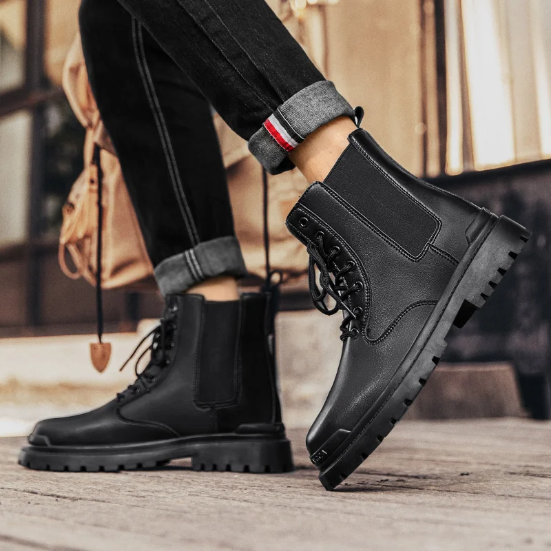 GR-YX-23 MARTIN BOOTS WALKING SHOES MEN'S HUNTING BOOTS TACTICAL SHOES DESERT COMBAT ANKLE LEATHER MOUNTAINEERING SHOES