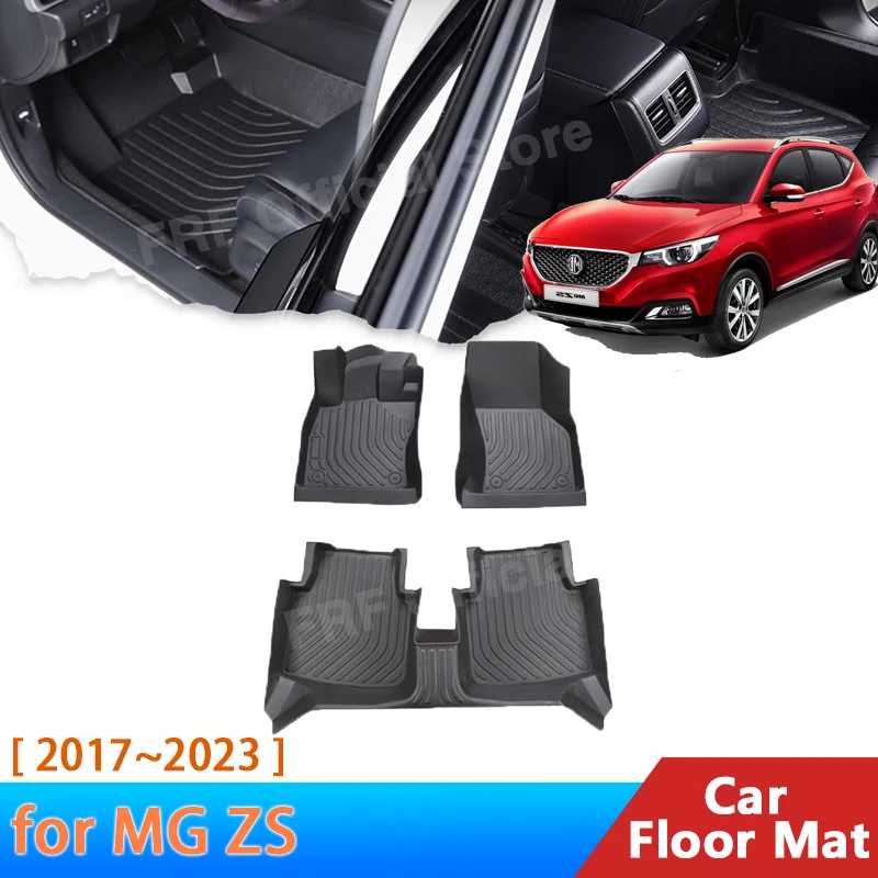 

TPE Car Floor Mat For MG ZS EV 2022 2023~2017 MGZS 2018 ZX Accessories Foot Panel Liner Carpet Pad Waterproof Anti-dirty Mats 3x