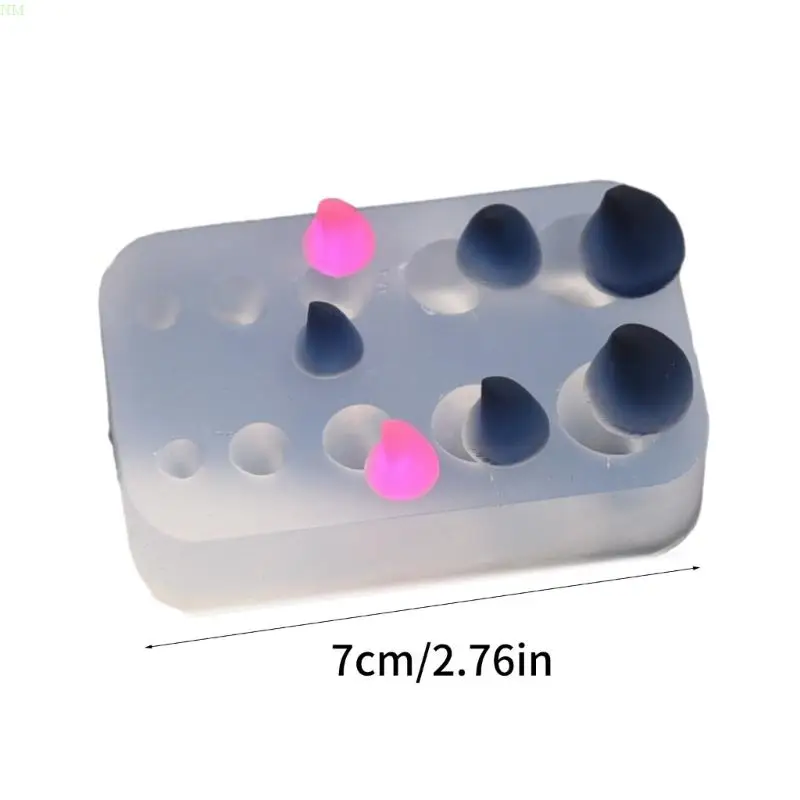 Крошечный размер Рога Дьявола силиконовая форма глиняные формы рог животного