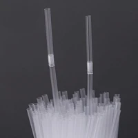 100pcs transparent drinking straws plastic straws for kitchenware bar party beverage cocktail drink flexible disposable straws