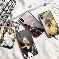 toosii famous rapper phone case tempered glass for iphone 11 12 13 pro max mini 6 7 8 plus x xs xr