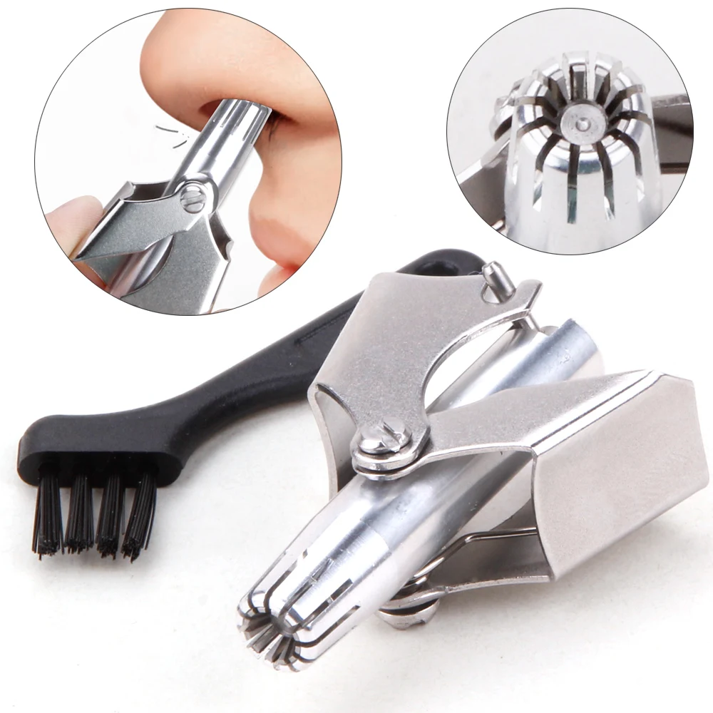 Nose Hair Ear Trimmer For Men Women Stainless Steel Manual P