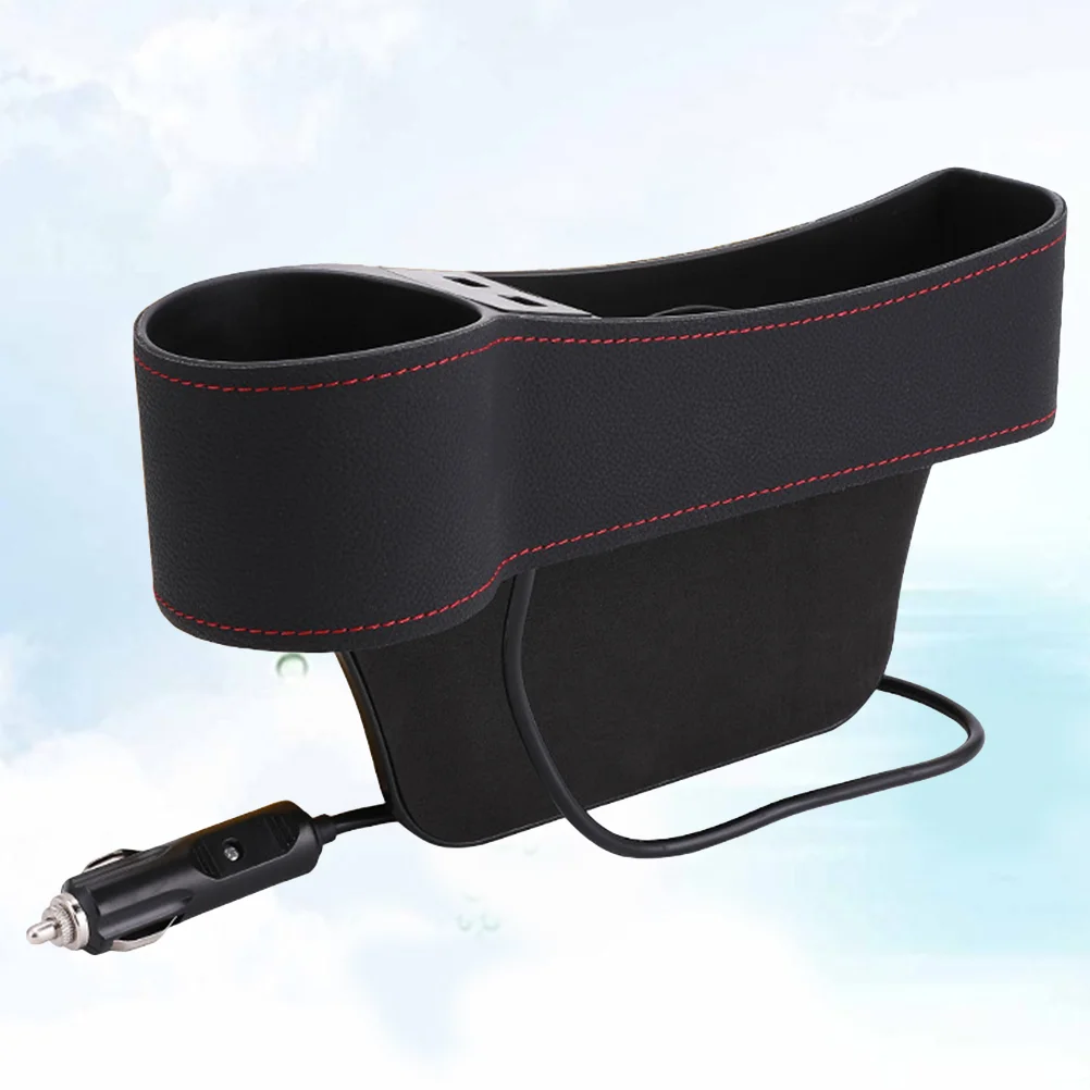 

Auto Bag Car Multifunctional Storage Box Gap Organizer Cup Holder 27X14.5CM Filler Case Black