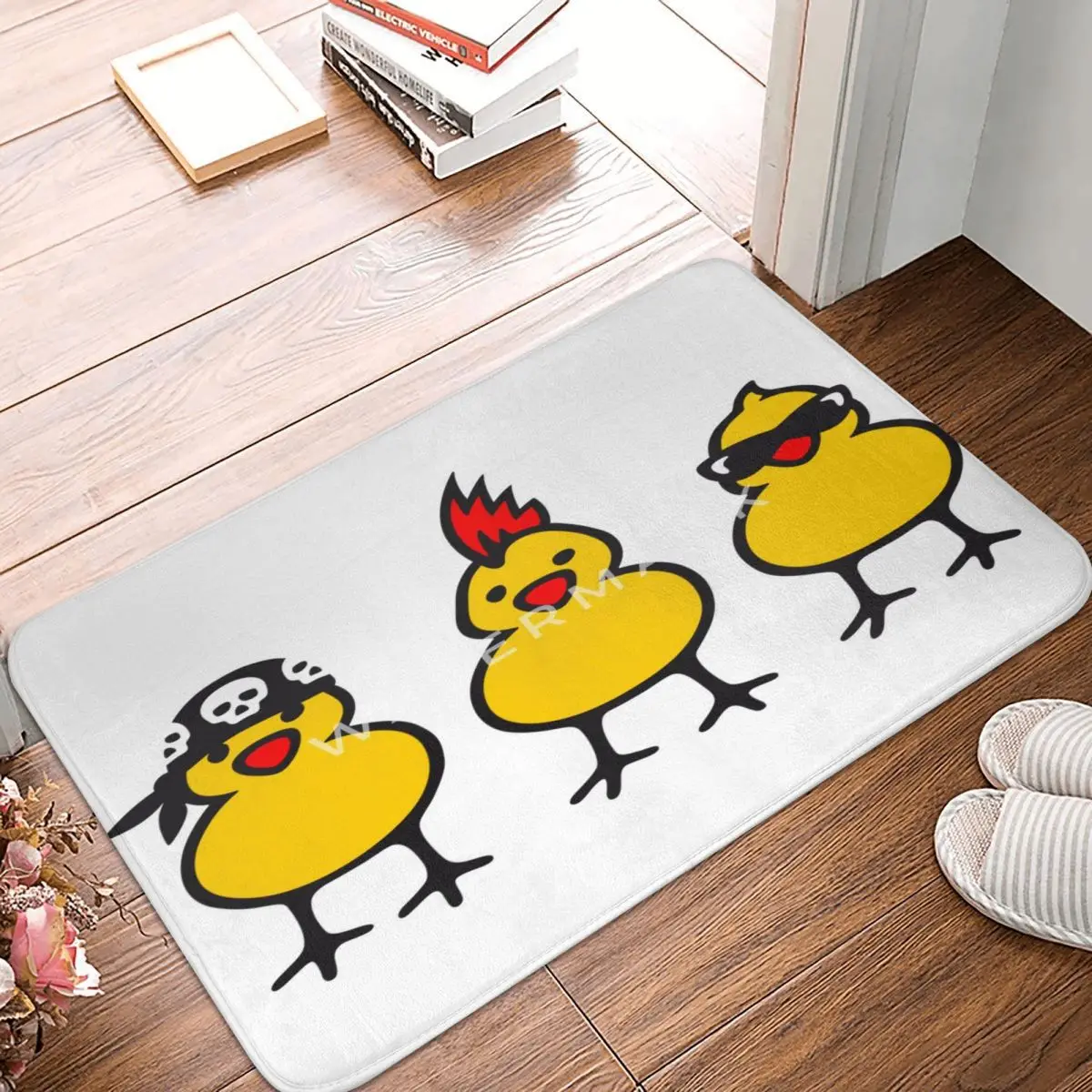 

Cool Chicks Carpet, Polyester Floor Mats Modern Durable Easy To Clean Festivle Gifts Mats Customizable