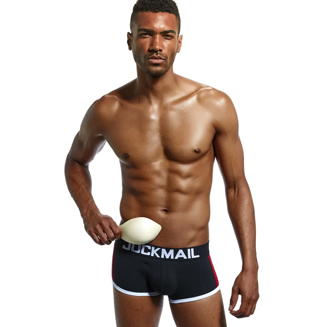 

Men Shaper Pouch Padded Underwear Enhancer Removable Inserts Cotton Control Panties