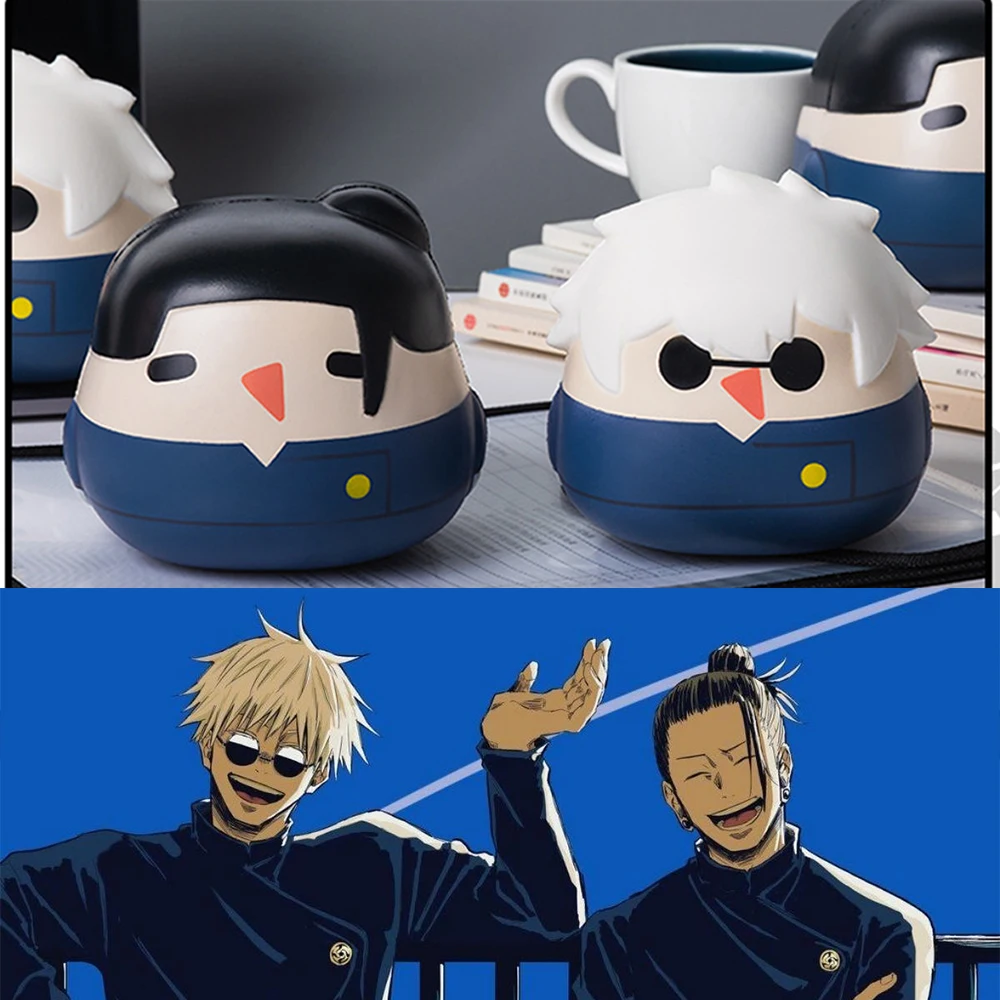 

Anime Jujustsu Kaisen Gojo Geto Cosplay Compression Toy Itadori Fushiguro Soft Fans Collection Props Gifts